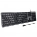 Macally Full Size Wired USB-C Keyboard 108 Key UK - USB-C клавиатура оптимизирана за MacBook (тъмносив) 5