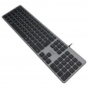Macally Full Size Wired USB-C Keyboard 108 Key UK for Mac (space gray) 2