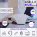 Tilted Nation RGB Headset Stand and USB Hub - мултифункционална поставка за слушалки с USB изходи (черен) 4