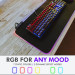 Tilted Nation RGB Extended Gaming Mouse Pad - гейминг подложка с LED подсветка (черен) 2