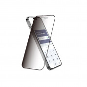 SwitchEasy Glass Privacy Full Cover Tempered Glass - калено стъклено защитно покритие с определен ъгъл на виждане за дисплея на iPhone 14 Pro (черен-прозрачен) 4