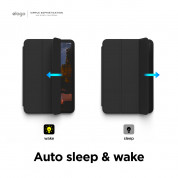 Elago Smart Folio Case - магнитен полиуретанов кейс с поставка за iPad mini 6 (2021) (черен) 3