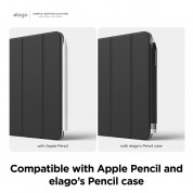 Elago Smart Folio Case - магнитен полиуретанов кейс с поставка за iPad mini 6 (2021) (черен) 5