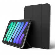 Elago Smart Folio Case - магнитен полиуретанов кейс с поставка за iPad mini 6 (2021) (черен)