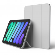 Elago Smart Folio Case - магнитен полиуретанов кейс с поставка за iPad mini 6 (2021) (сив)