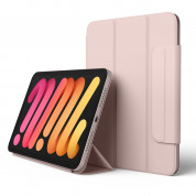 Elago Smart Folio Clasp Case - магнитен полиуретанов кейс с поставка за iPad mini 6 (2021) (розов)
