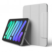 Elago Smart Folio Clasp Case - магнитен полиуретанов кейс с поставка за iPad mini 6 (2021) (сив)