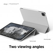 Elago Smart Folio Case - магнитен полиуретанов кейс с поставка за iPad Pro 11 M1 (2021), iPad Pro 11 (2020) (черен) 6