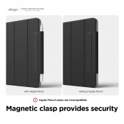 Elago Smart Folio Clasp Case - магнитен полиуретанов кейс с поставка за iPad Pro 11 M1 (2021), iPad Pro 11 (2020) (черен) 2