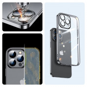 Joyroom Metallic Frame Back (JR-14Q2-black) - силиконов (TPU) калъф със защита на камерите за iPhone 14 Pro (черен) 6