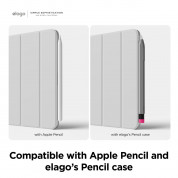 Elago Smart Folio Case - магнитен полиуретанов кейс с поставка за iPad Pro 12.9 M1 (2021), iPad Pro 12.9 (2020) (черен) 2
