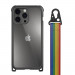 Mageasy Odyssey+ Rainbow Case - удароустойчив хибриден кейс с връзка и карабинер за iPhone 14 Pro Max (черен)  1