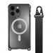 Mageasy Odyssey+ M Metal Black Case With Magsafe - удароустойчив хибриден кейс с Magsafe и връзка с карабинер за iPhone 14 Pro Max (черен)  1