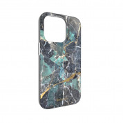 Mageasy Marble Case for iPhone 14 Pro (emerald blue) 2