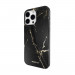Mageasy Marble Case - дизайнерски хибриден удароустойчив кейс за iPhone 14 Pro Max (черен)  2