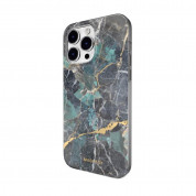 Mageasy Marble Case - дизайнерски хибриден удароустойчив кейс за iPhone 14 Pro Max (син)  2