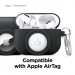 Elago AirPods Pro Snapshot Silicone Case - силиконов калъф (с място за AirTag) с карабинер за Apple AirPods Pro (черен) 3