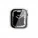 Switcheasy Nude Tempered Glass Hybrid Case - качествен твърд кейс с вграден стъклен протектор за дисплея на Apple Watch 8 41мм, Apple Watch 7 41мм (прозрачен) 1