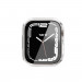 Switcheasy Nude Tempered Glass Hybrid Case - качествен твърд кейс с вграден стъклен протектор за дисплея на Apple Watch 8 45мм, Apple Watch 7 45мм (прозрачен) 1