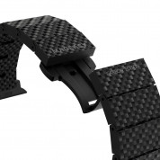 Mageasy Carbon Fiber Watch Band - карбонова каишка за Apple Watch 42мм, 44мм, 45мм, Ultra 49мм (черен) 5