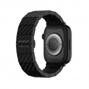 Mageasy Carbon Fiber Watch Band - карбонова каишка за Apple Watch 42мм, 44мм, 45мм, Ultra 49мм (черен) 1