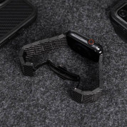 Mageasy Carbon Fiber Watch Band - карбонова каишка за Apple Watch 38мм, 40мм, 41мм (черен) 8