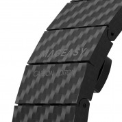 Mageasy Carbon Fiber Watch Band - карбонова каишка за Apple Watch 38мм, 40мм, 41мм (черен) 3