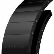 Mageasy Maestro M Magnetic Strainless Steel Band - стоманена, неръждаема каишка за Apple Watch 38мм, 40мм, 41мм (черен) 3