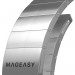 Mageasy Maestro M Magnetic Strainless Steel Band - стоманена, неръждаема каишка за Apple Watch 38мм, 40мм, 41мм (сребрист) 4
