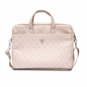 Guess 4G PU Triangle Logo Laptop Bag 16 for laptops up to 16 inches (pink)