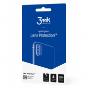 3MK Lens Protection Hybrid Glass Set - предпазни стъклени защитни покрития за камерата на Samsung Galaxy Z Flip 4 (4 броя)