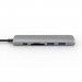 HyperDrive Bar 6-in-1 USB-C Hub - мултифункционален хъб за свързване на допълнителна периферия за устройства с USB-C (тъмносив) 2