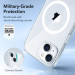ESR Krystec HaloLock MagSafe Case - хибриден кейс с висока степен на защита с MagSafe за iPhone 14 Plus (прозрачен) 2