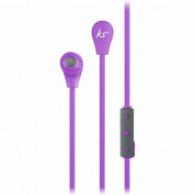 KitSound Bounce Wireless In-Ear Bluetooth Headphones - безжични спортни блутут слушалки с микрофон за мобилни устройства (лилав)