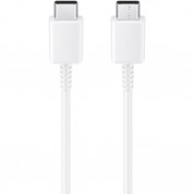 Samsung USB-C to USB-C Cable 3A EP-DW767JWE- кабел за устройства с USB-C порт (180 см) (бял) (bulk)