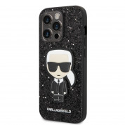 Karl Lagerfeld Glitter Flakes Ikonik Case Case for iPhone 14 Pro (black)