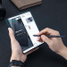 Nillkin Qin Pro Case - кожен калъф за Samsung Galaxy Z Fold 4 (черен) 5