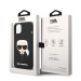 Karl Lagerfeld Liquid Silicone Karl Head Case - дизайнерски силиконов кейс за iPhone 14 (черен) 6
