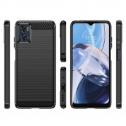 Tech-Protect Carbon Flexible TPU Case for Motorola Moto E22, Moto E22i (black) 1