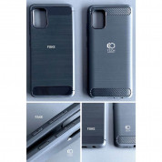 Tech-Protect Carbon Flexible TPU Case - тънък силиконов (TPU) калъф за Motorola Moto E22, Moto E22i (черен) 4