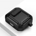 Tech-Protect X-Carbo Hybrid Case - хибриден удароустойчив кейс с карабинер за Apple Airpods Pro, Airpods Pro 2 (сив-камуфлаж) 2