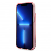 Karl Lagerfeld Liquid Glitter Big KL Logo Case for iPhone 14 (clear-pink) 3