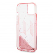 Karl Lagerfeld Liquid Glitter Big KL Logo Case for iPhone 14 (clear-pink) 4