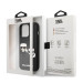 Karl Lagerfeld Karl and Choupette 3D Case - дизайнерски кейс с висока защита за iPhone 14 Pro (черен) 6