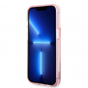 Karl Lagerfeld Liquid Glitter Big KL Logo Case for iPhone 14 Pro (clear-pink) 3