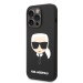 Karl Lagerfeld Liquid Silicone Karl Head Case - дизайнерски силиконов кейс за iPhone 14 Pro Max (черен) 1