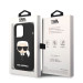 Karl Lagerfeld Liquid Silicone Karl Head Case - дизайнерски силиконов кейс за iPhone 14 Pro Max (черен) 6
