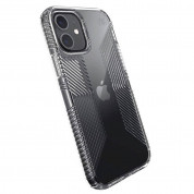 Speck Presidio Grip Case - удароустойчив хибриден кейс за iPhone 12, iPhone 12 Pro (прозрачен)