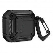 Tech-Protect X-Carbo Hybrid Case for Apple Airpods Pro, Airpods Pro 2 (black)