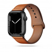 Tech-Protect Leatherfit Watch Band - кожена каишка от естествена кожа за Apple Watch 38мм, 40мм, 41мм (кафяв)